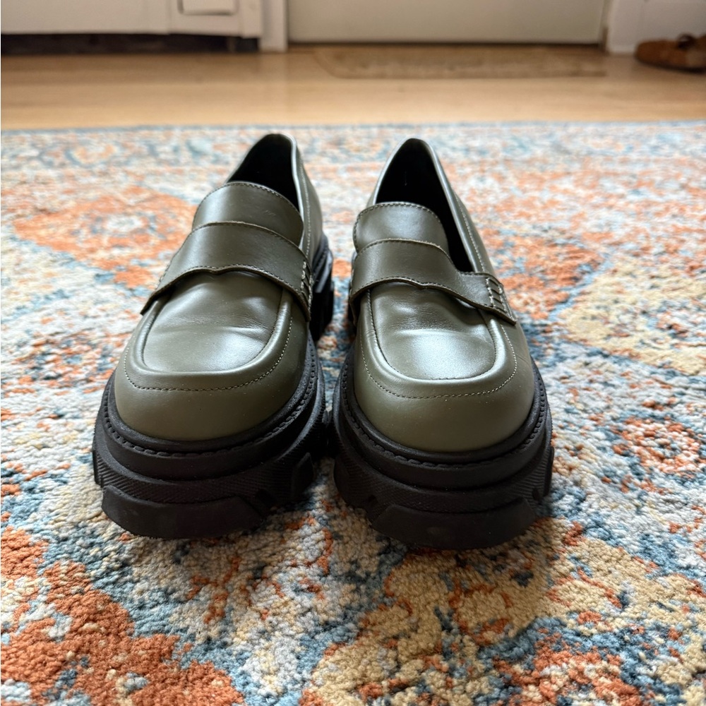 Alohas Olive Green Trailblazer Loafers - Picture 3 of 5